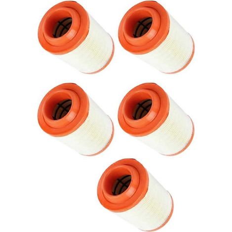 Lot de 5 filtres à air KW1317 DHP-0029-04 pour compresseur d'air, compatibles avec les moteurs FAW 4DW93-42D, 4DX21-53D-HMS20W et 4DW91-29D (référence DHP002904, K131709-SFYGV). (1/5)