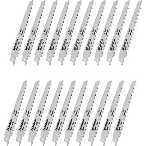 Pack of 20 Reciprocating Saw Blades 150 x 19 x 0.9 mm for etc. (1/4)