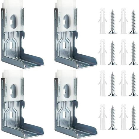 Hot-selling 4-pack Zebra sunshade installation brackets, heavy-duty metal venetian blind brackets. (1/5)