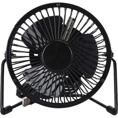 Ventilateur De Bureau USB - Rotation 360° - Moteur Sans Balais - Affichage LED Programmable - Pour Bureau Maison Et Étude - 1 Pièce (1/5)