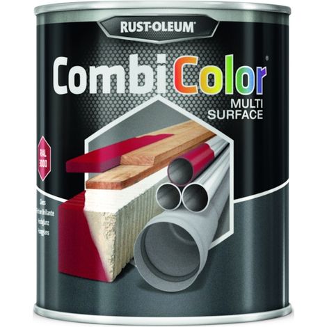 Peinture COMBICOLOR MULTI-SURFACE - 0,75 L - rouge vif RAL 3000 - RUST-OLEUM (1/2)