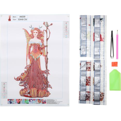 Rhinestone Painting DIY Production Water Proof Holy Female Messenger 5D Diamond Paintings for Home Decoration (1/5)