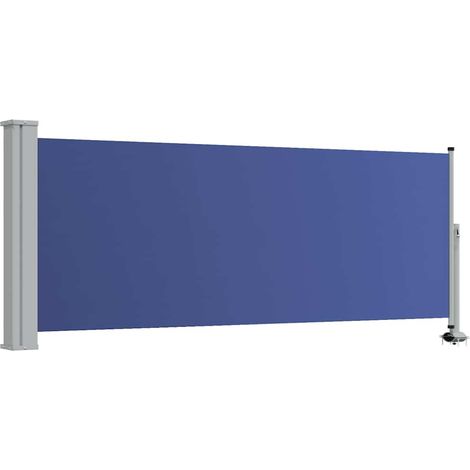 vidaXL Toldo lateral retráctil de jardín azul 100x300 cm (1/2)