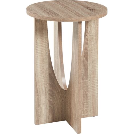 Tavolino laterale 57 x 38 cm effetto rovere 030010952