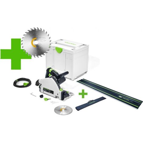 FESTOOL Tauchsäge TS 55 F-Plus Master Edition + FS 1400/2 BL + FS-BAG 1400 - 577843A (1/4)
