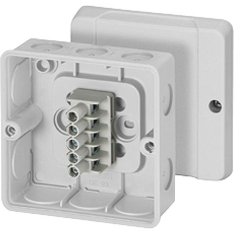 HENSEL DE 9345 POLIESTIRENO CAJA DE CONEXIÓN ELÉCTRICA - CUADRO ELÉCTRICO (GRIS, 98 MM, 52 MM, 98 MM, 140 G) (1/2)