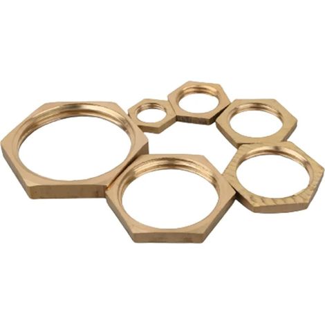 5 écrous hexagonaux en laiton 1/8 1/4 3/8 1/2 3/4 à filetage de 1 (1/5)