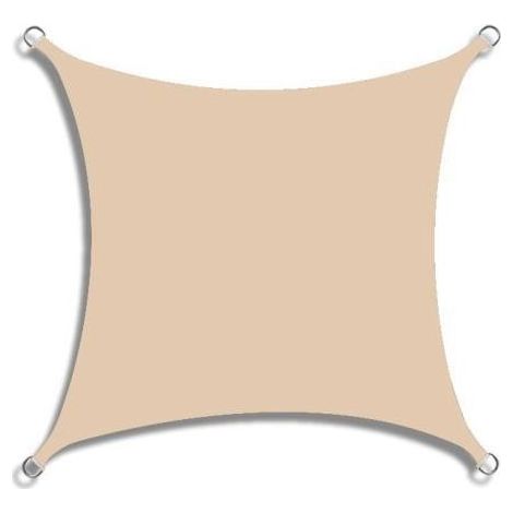 Voile d'Ombrage Rectangulaire Imperméable,Polyester Oxford Protection UV 95 %,Indéchirable,Protection Solaire d'Extérieur pour Jardin,Balcon,Terrasse,Patio,Camping(jaune clair,3x5m) (1/5)