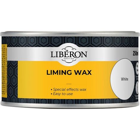 Liberon Liming Wax 250ml - High-Quality Lightening and Finishing Wax for Wood Surfaces (Model LIBLW250N)
