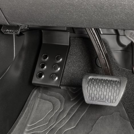 Linke Fußstütze aus schwarzem Stahl für Jeep Wrangler JK Unlimited 2007-2018 (1/5)