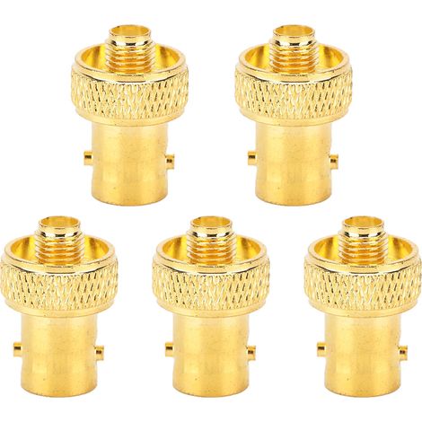 Adaptateur coaxial RF BNC femelle vers SMA femelle, 5 pièces connecteur convertisseur (1/5)