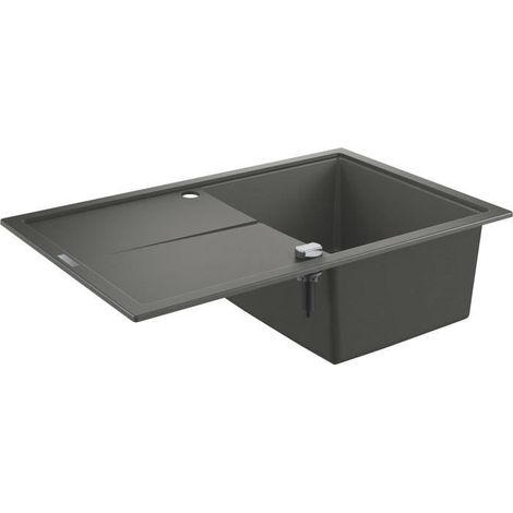 Grohe K400 Lavello in quarzo composito con sgocciolatoio reversibile 780x500 mm, Grigio granito (31639AT0) (1/5)