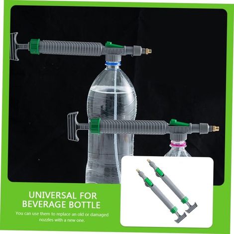 2 teiliges Düsen Set Ersatz Sprühdüse für Pflanzen und Haushalt Auslaufsicheres Design Passend für die meisten 2 Liter Flaschen (1/4)