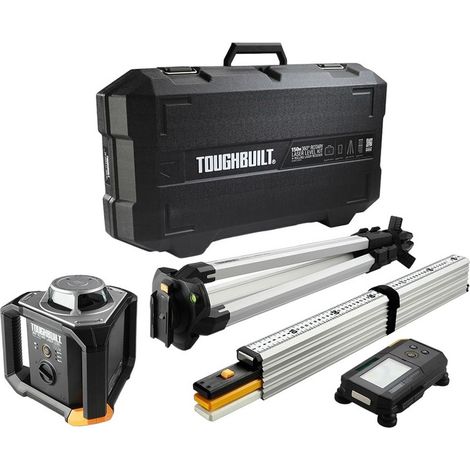 Toughbuilt TB-H2S4-LL-M150-R1 Rotary Laser Level Kit and Rolling Laser Receiver (1/5)