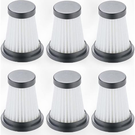 Paquet de 6 filtres de remplacement pour aspirateur sans fil Moosoo K12 K12 PRO K13, accessoires de filtre pour aspirateur à main, accessoires de filtre pour aspirateur à main (1/4)