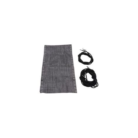Filet de rechange pour chaise longue de jardin Zero Gravity, tissu de rechange avec cordes, 160 x 43 cm (1/5)