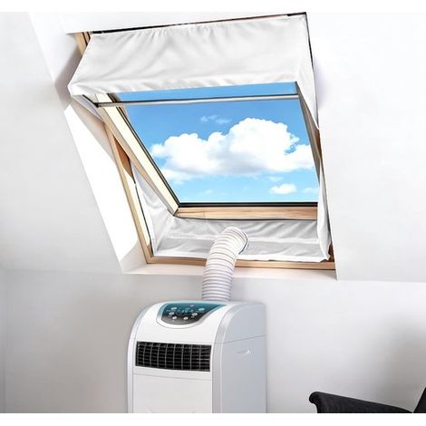 Joint de Climatisation pour Fenêtre de Toit - 2x190cm Auto-Adhésif & Résistant à la Déchirure - Max. 380cm de Circonférence - Blanc - pour Fenêtres (1/5)