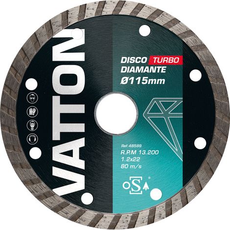 Disco osa diamante turbo 115mm vatton (1/2)