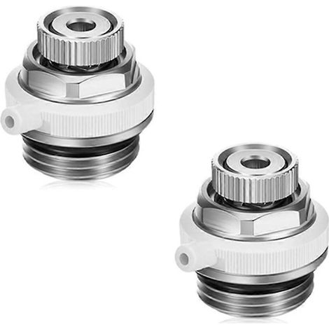 Lot de 2 purgeurs d'air automatiques à coupure automatique et auto-purge pour radiateurs, 1/2 pouce, pour systèmes de chauffage (1/5)