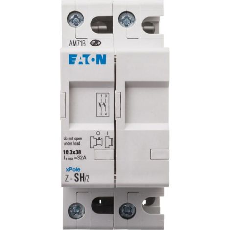 Interruttore fusibile cilindrico 2P 10x38mm Z-SH/2 263878