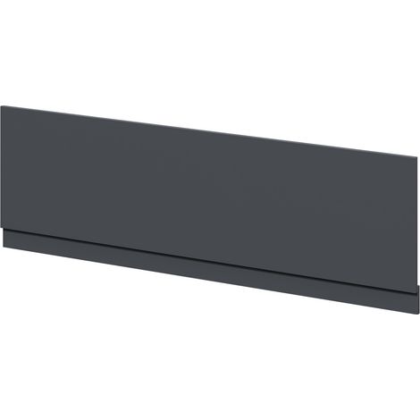 Satin Anthracite MDF 1800mm Front Bath Panel with Plinth (1/4)
