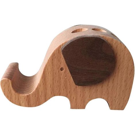 Support de téléphone de bureau, porte-stylo éléphant, porte-cartes de visite de bureau pour la maison