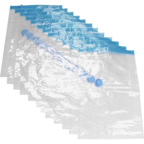 Juego de 12 bolsas de vacío de 60x40 cm. Bolsas de almacenamiento para vacío. (1/4)