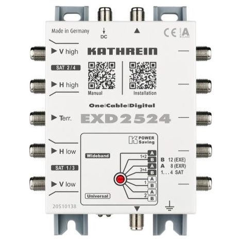 Kathrein Einkabel Multischalter EXD 2524 5-862 und 300-2350 MHz