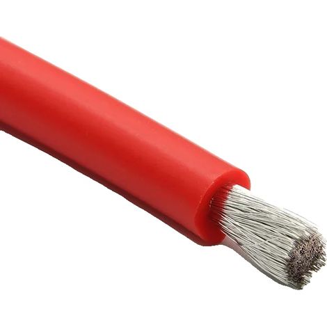Cavo flessibile in silicone, resistente alle alte temperature, rame stagnato OFC, rosso-a, 26AWG-b, 10 metri-b (1/2)