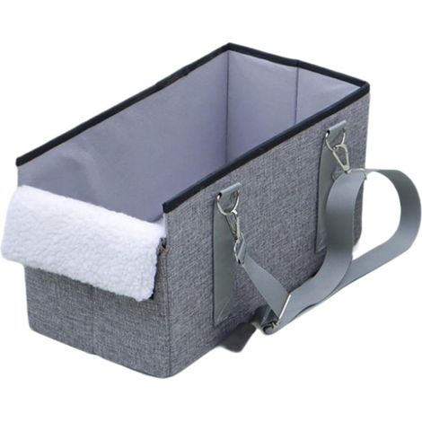 Siège d'auto pour Petit Chat à Console Centrale, siège d'auto pour Chien à Console Centrale - Siège de Console Centrale Pliable Portable pour Petit Chien et Chat - Transporteur d'animaux de Voiture (1/5)