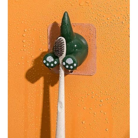 Lot de 3 crochets adhésifs multi-usages en forme de queue d'animal pour la cuisine, la salle de bain et les serviettes (1/4)