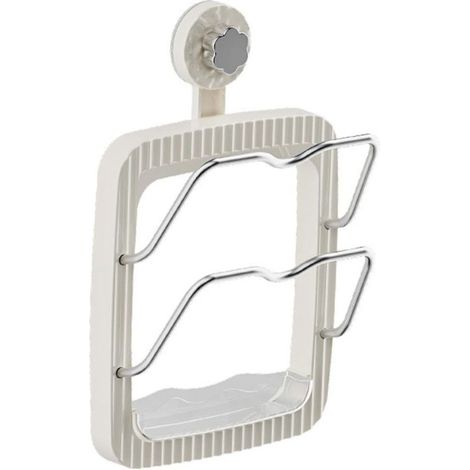 Porta coperchi per pentole, porta coperchi per pentole, scaffale portaoggetti da cucina, porta coperchi per ante di armadietti per dispensa, cucina, lavanderia -Crezuo