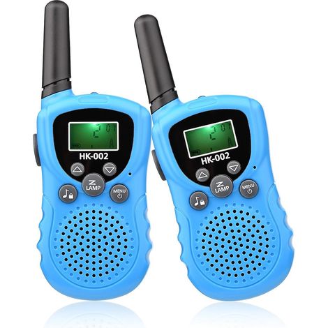 Walkie-Talkie für Kinder, tragbares 2-Wege-Funkgerät, Spielzeug, max. 3 km Reichweite, Kinder-Walkie-Talkie mit LCD-Bildschirm