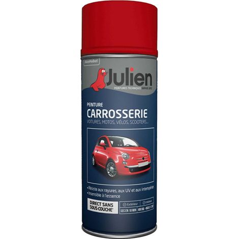 Peinture aérosol pour Carrosserie - Brillant Rouge Ferrari 37082 - 400 ml - Julien