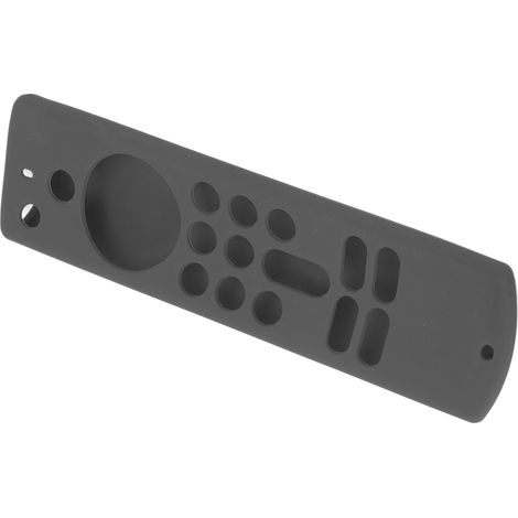 Étui de protection en silicone antidérapant pour télécommande Fire TV Stick 3e génération, avec cordon, gris (1/5)