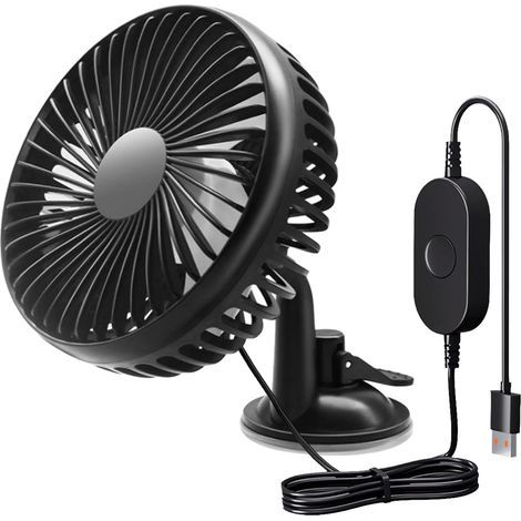 Ventilateur Voiture,Ventilateur Thermique de Voiture,Ventilateur de Refroidissement de Siège D'auto,Ventilateur de Voiture Portable,Convient aux Voitures,Camping-Cars (Ventouses) (1/5)