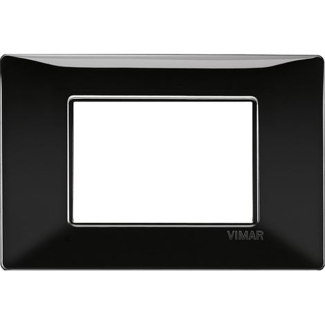 Vimar Plana Abdeckrahmen 3 Module Farbe Schwarz 14653.05