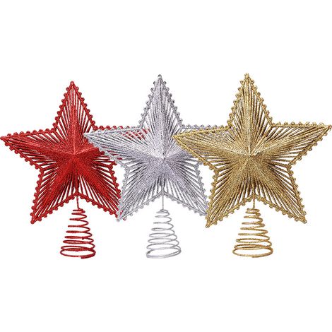 Stervormige piek met pailletten en lijnpatronen – een decoratief element voor de styling van feestelijke taferelen--goud (1/4)