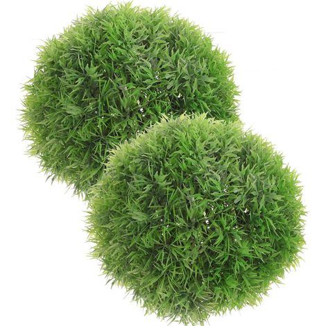 boules décoratives en gazon artificiel au design réaliste en (1/5)