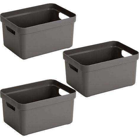 Boite de rangement Sigma Home Box 13 L  (Lot de 3) (1/3)
