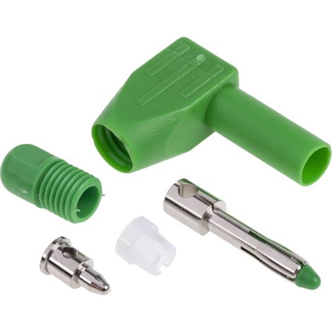 Fiche banane 4 mm RS PRO Vert Mâle 20A 1000V (1/5)