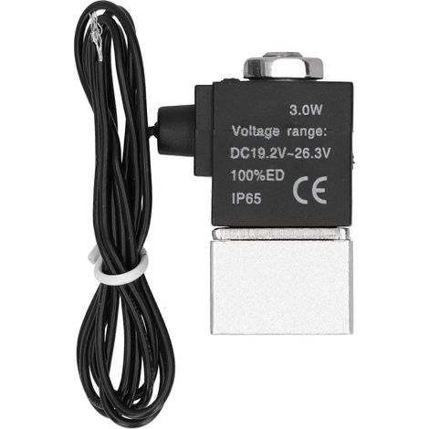 G1/8-Zoll-Pneumatik-Magnetventil, 2 Positionen, 2-Wege-Anschluss, Aluminiumlegierung, stabile Leistung, 24 V DC