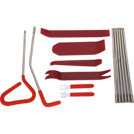 Kit d'outils de réparation d'urgence pour voiture (16 pièces) : clé de démontage intérieure, outils automobiles essentiels pour toutes les voitures (1/5)