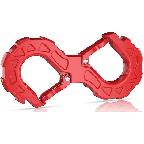 Crochet de remorquage 3/8", crochet de treuil pour dépannage hors route, manille de remorquage 33 000 lb, manille rapide de treuil intégrée (1/5)