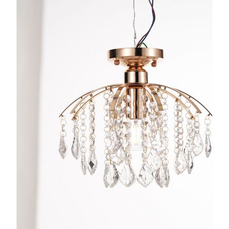 Ortviai Applique murale en cristal dorée pour couloir, entrée ou balcon – design post-moderne et élégant (1/4)