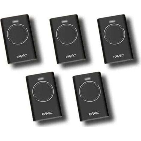faac 5 x télécommande 2 canaux xt2 868 slh lr 7870091