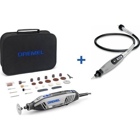 Dremel – Outil multifonction rotatif 175W – 35 accessoires – Vitesse variable 5000-35000 tr/min – Pour découpe, ponçage, gravure – F0134250KA (1/5)