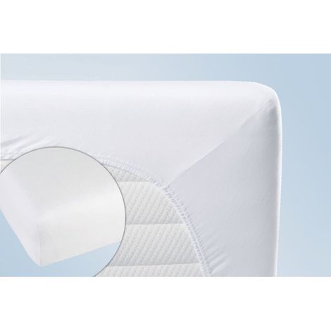 Biberna Molton Stretch Sleep & Protect Spannbetttuch natur 120/140 x 190/210 cm