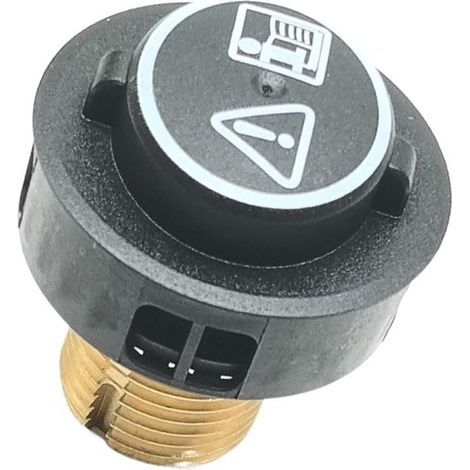 Schwarze Wartungsventilkappe für Dampfreiniger, kompatibel mit den Modellen SC2500C und SC4.100. Druckregulierung und Kesselsicherheitsfunktionen. (1/5)
