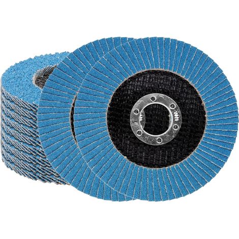 Disque A Meuler - 4,5 Pouces - Grains 80 - Oxyde D Aluminium - Pour Meuleuse Angle Et Pneumatique - 10 Pièces (1/5)